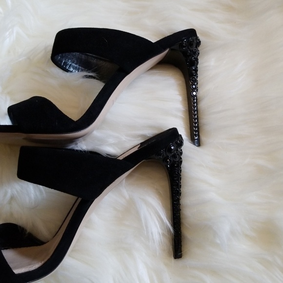 Miu Miu Calzature Donna 105mm - Blk Suede Sz 37.5 - Picture 4 of 4